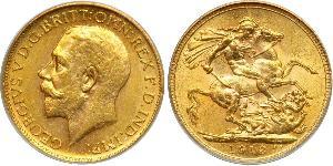 1 Sovereign Vereinigtes Königreich von Großbritannien und Irland (1801-1922) Gold George V (1865-1936)