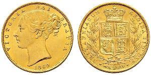 1 Sovereign Vereinigtes Königreich von Großbritannien und Irland (1801-1922) Gold Victoria (1819 - 1901)
