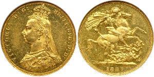 1 Sovereign Vereinigtes Königreich von Großbritannien und Irland (1801-1922) Gold Victoria (1819 - 1901)