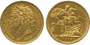 1 Sovereign Vereinigtes Königreich von Großbritannien und Irland (1801-1922) Gold Georg IV (1762-1830)