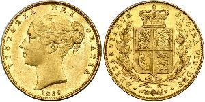 1 Sovereign Vereinigtes Königreich von Großbritannien und Irland (1801-1922) Gold Victoria (1819 - 1901)