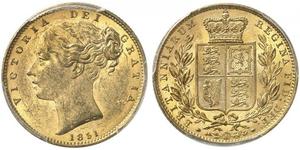1 Sovereign Vereinigtes Königreich von Großbritannien und Irland (1801-1922) Gold Victoria (1819 - 1901)