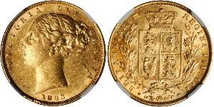 1 Sovereign Vereinigtes Königreich von Großbritannien und Irland (1801-1922) Gold Victoria (1819 - 1901)
