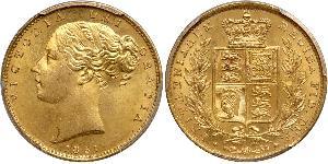 1 Sovereign Vereinigtes Königreich von Großbritannien und Irland (1801-1922) Gold Victoria (1819 - 1901)