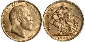 1 Sovereign Vereinigtes Königreich von Großbritannien und Irland (1801-1922) Gold Eduard VII (1841-1910)