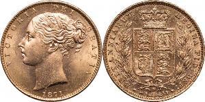 1 Sovereign Vereinigtes Königreich von Großbritannien und Irland (1801-1922) Gold Victoria (1819 - 1901)