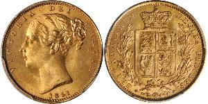 1 Sovereign Vereinigtes Königreich von Großbritannien und Irland (1801-1922) Gold Victoria (1819 - 1901)