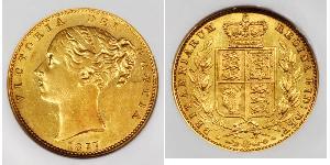 1 Sovereign Vereinigtes Königreich von Großbritannien und Irland (1801-1922) Gold Victoria (1819 - 1901)