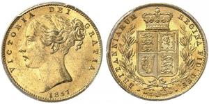 1 Sovereign Vereinigtes Königreich von Großbritannien und Irland (1801-1922) Gold Victoria (1819 - 1901)