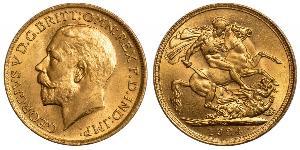 1 Sovereign Vereinigtes Königreich von Großbritannien und Irland (1801-1922) Gold George V (1865-1936)