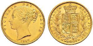 1 Sovereign Vereinigtes Königreich von Großbritannien und Irland (1801-1922) Gold Victoria (1819 - 1901)