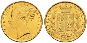 1 Sovereign Vereinigtes Königreich von Großbritannien und Irland (1801-1922) Gold Victoria (1819 - 1901)