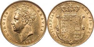 1 Sovereign Vereinigtes Königreich von Großbritannien und Irland (1801-1922) Gold Georg IV (1762-1830)