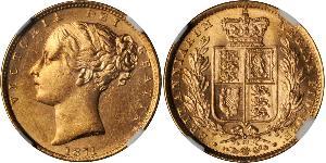 1 Sovereign Vereinigtes Königreich von Großbritannien und Irland (1801-1922) Gold Victoria (1819 - 1901)