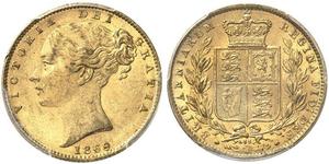 1 Sovereign Vereinigtes Königreich von Großbritannien und Irland (1801-1922) Gold Victoria (1819 - 1901)