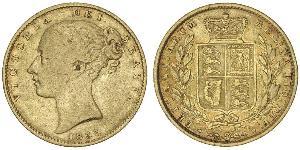 1 Sovereign Vereinigtes Königreich von Großbritannien und Irland (1801-1922) Gold Victoria (1819 - 1901)