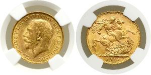 1 Sovereign Vereinigtes Königreich von Großbritannien und Irland (1801-1922) Gold George V (1865-1936)