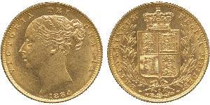 1 Sovereign Vereinigtes Königreich von Großbritannien und Irland (1801-1922) Gold Victoria (1819 - 1901)