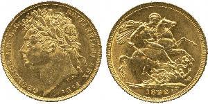 1 Sovereign Vereinigtes Königreich von Großbritannien und Irland (1801-1922) Gold Georg IV (1762-1830)