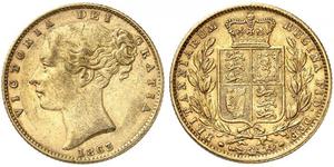 1 Sovereign Vereinigtes Königreich von Großbritannien und Irland (1801-1922) Gold Victoria (1819 - 1901)