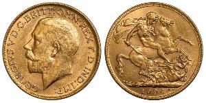 1 Sovereign Vereinigtes Königreich von Großbritannien und Irland (1801-1922) Gold George V (1865-1936)