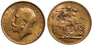 1 Sovereign Vereinigtes Königreich von Großbritannien und Irland (1801-1922) Gold George V (1865-1936)
