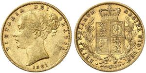 1 Sovereign Vereinigtes Königreich von Großbritannien und Irland (1801-1922) Gold Victoria (1819 - 1901)