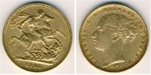 1 Sovereign Vereinigtes Königreich von Großbritannien und Irland (1801-1922) Gold Victoria (1819 - 1901)