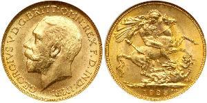 1 Sovereign Vereinigtes Königreich von Großbritannien und Irland (1801-1922) Gold George V (1865-1936)
