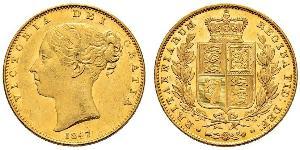 1 Sovereign Vereinigtes Königreich von Großbritannien und Irland (1801-1922) Gold Victoria (1819 - 1901)