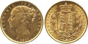1 Sovereign Vereinigtes Königreich von Großbritannien und Irland (1801-1922) Gold Victoria (1819 - 1901)