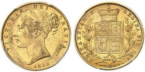 1 Sovereign Vereinigtes Königreich von Großbritannien und Irland (1801-1922) Gold Victoria (1819 - 1901)