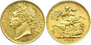 1 Sovereign Vereinigtes Königreich von Großbritannien und Irland (1801-1922) Gold Georg IV (1762-1830)