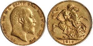 1 Sovereign Vereinigtes Königreich von Großbritannien und Irland (1801-1922) Gold Eduard VII (1841-1910)