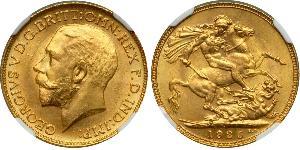 1 Sovereign Vereinigtes Königreich von Großbritannien und Irland (1801-1922) Gold George V (1865-1936)