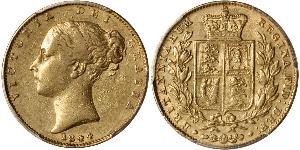 1 Sovereign Vereinigtes Königreich von Großbritannien und Irland (1801-1922) Gold Victoria (1819 - 1901)