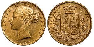 1 Sovereign Vereinigtes Königreich von Großbritannien und Irland (1801-1922) Gold Victoria (1819 - 1901)