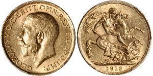 1 Sovereign Vereinigtes Königreich von Großbritannien und Irland (1801-1922) Gold George V (1865-1936)