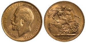1 Sovereign Vereinigtes Königreich von Großbritannien und Irland (1801-1922) Gold George V (1865-1936)