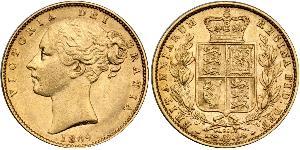 1 Sovereign Vereinigtes Königreich von Großbritannien und Irland (1801-1922) Gold Victoria (1819 - 1901)