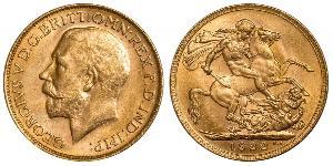 1 Sovereign Vereinigtes Königreich von Großbritannien und Irland (1801-1922) Gold George V (1865-1936)