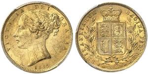 1 Sovereign Vereinigtes Königreich von Großbritannien und Irland (1801-1922) Gold Victoria (1819 - 1901)