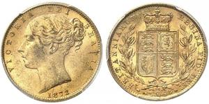 1 Sovereign Vereinigtes Königreich von Großbritannien und Irland (1801-1922) Gold Victoria (1819 - 1901)