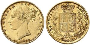 1 Sovereign Vereinigtes Königreich von Großbritannien und Irland (1801-1922) Gold Victoria (1819 - 1901)