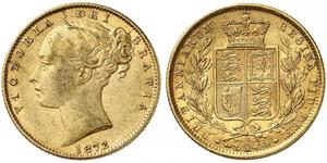 1 Sovereign Vereinigtes Königreich von Großbritannien und Irland (1801-1922) Gold Victoria (1819 - 1901)