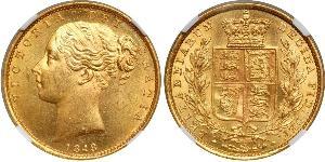 1 Sovereign Vereinigtes Königreich von Großbritannien und Irland (1801-1922) Gold Victoria (1819 - 1901)