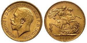 1 Sovereign Vereinigtes Königreich von Großbritannien und Irland (1801-1922) Gold George V (1865-1936)