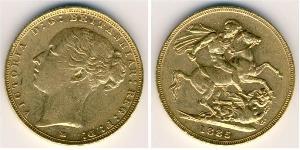 1 Sovereign Vereinigtes Königreich von Großbritannien und Irland (1801-1922) Gold Victoria (1819 - 1901)
