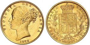 1 Sovereign Vereinigtes Königreich von Großbritannien und Irland (1801-1922) Gold Victoria (1819 - 1901)