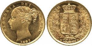 1 Sovereign Vereinigtes Königreich von Großbritannien und Irland (1801-1922) Gold Victoria (1819 - 1901)